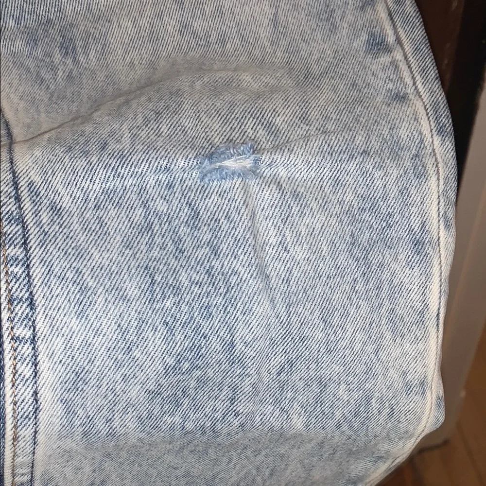Abercrombie & Fitch Blue Denim High Rise Mom Jeans - Picture 5 of 7